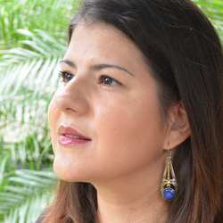 side profile of Constanza López Baquero